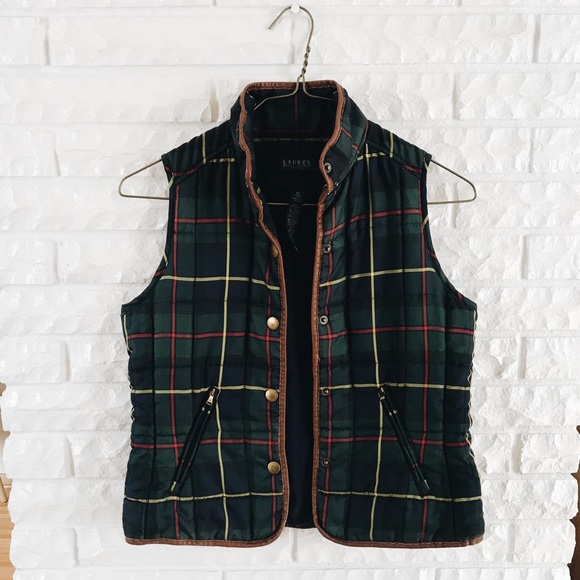 Lauren Ralph Lauren Jackets & Blazers - Ralph Lauren Plaid Vest